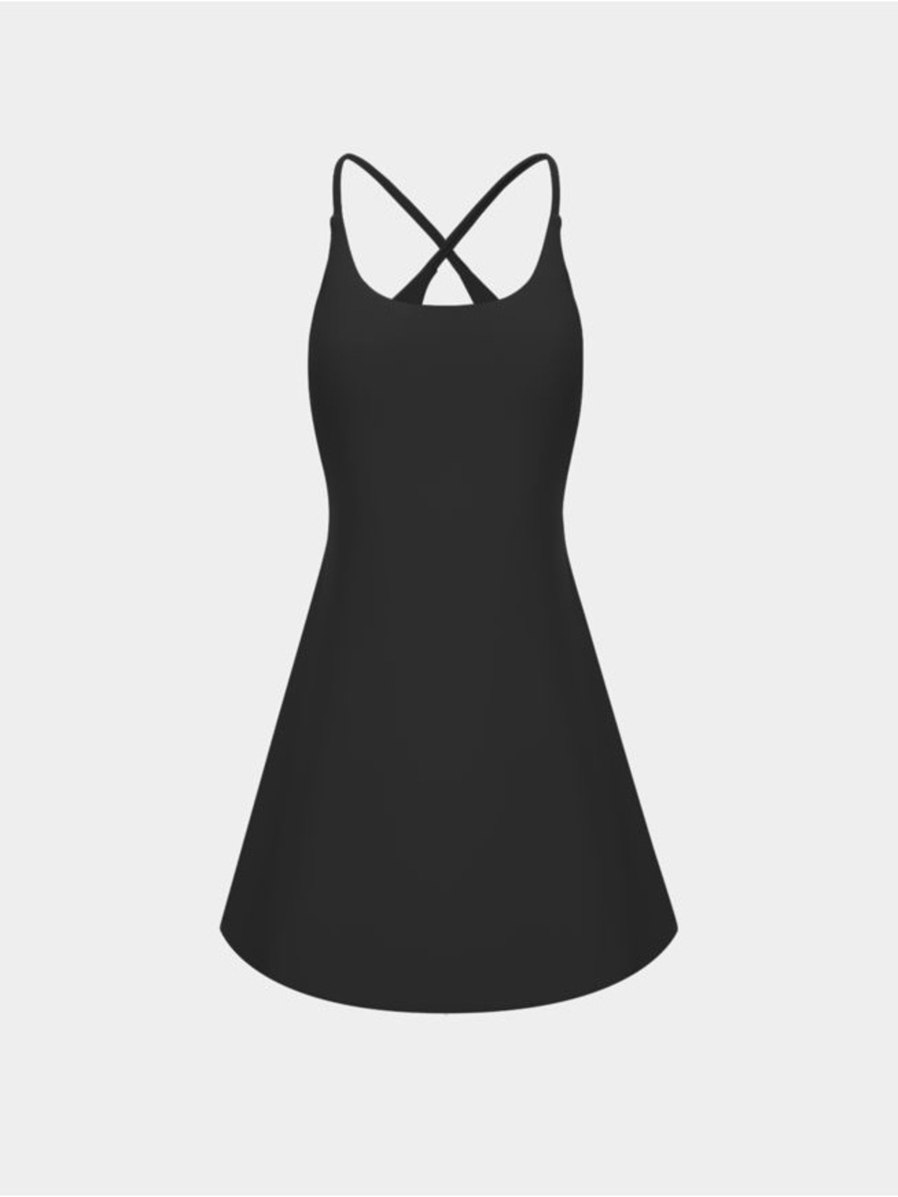 NWT SoftlyZero™ Plush Backless Active Dress-Easy Peezy Edition - Black Plus 1XL - Picture 10 of 16